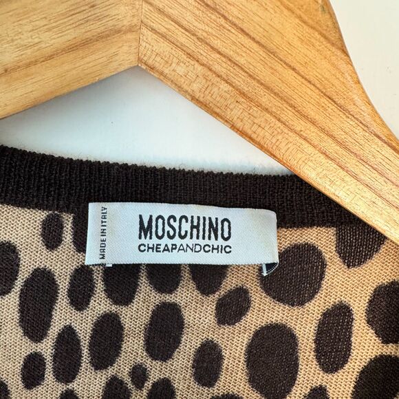 Moschino CheapandChic Cheetah Print Women's Top Size 8 - Picture 4 of 7
